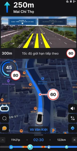 Vietmap Live dẫn đường trực tiếp trên điện thoại